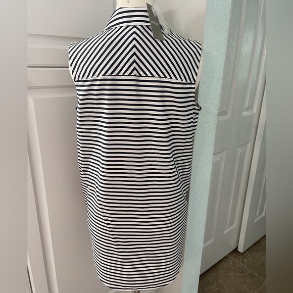 Chico’s Effortless Stripe Tank Shirt - Picture 3 of 9